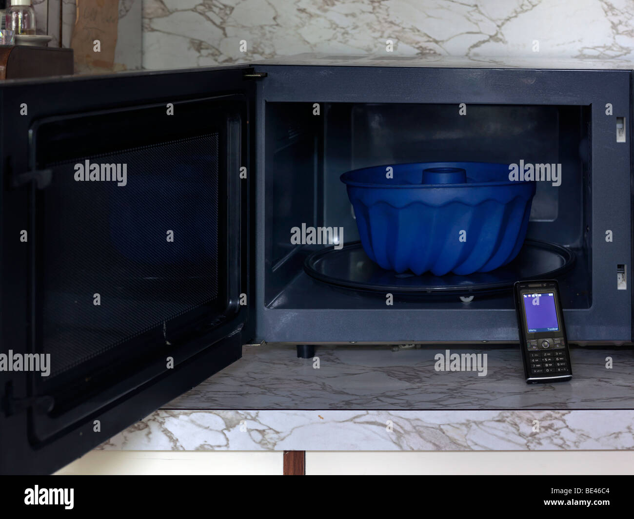 Beyond Smart Microwave with laser scanner which reads barcodes on