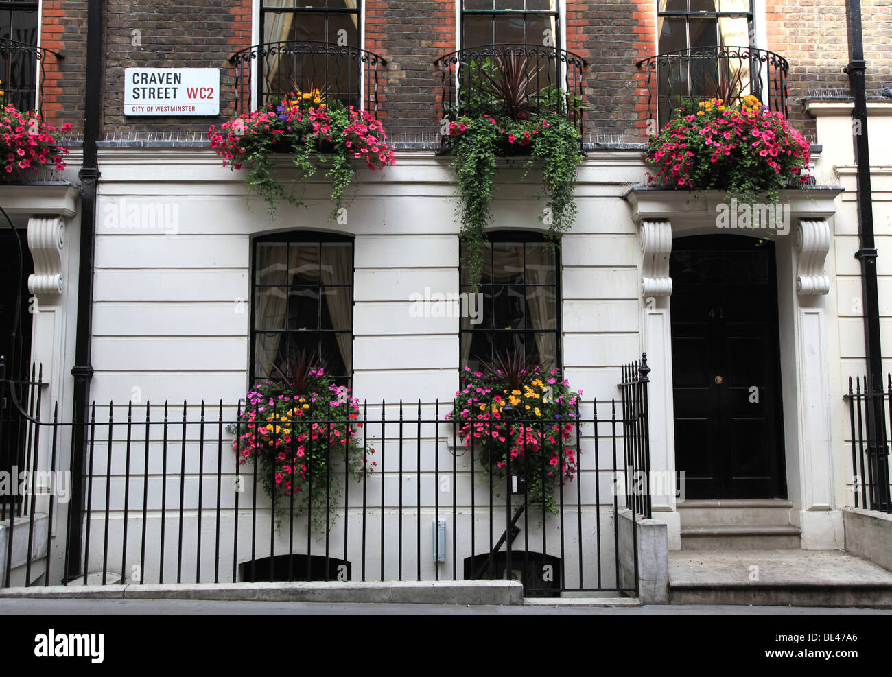 A house in Craven Street London WC2N Stock Photo