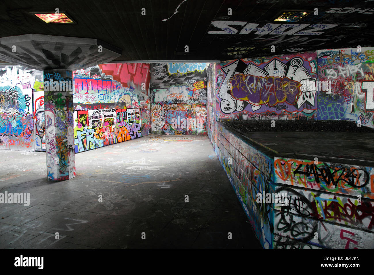 Graffiti-land, South Bank London Stock Photo