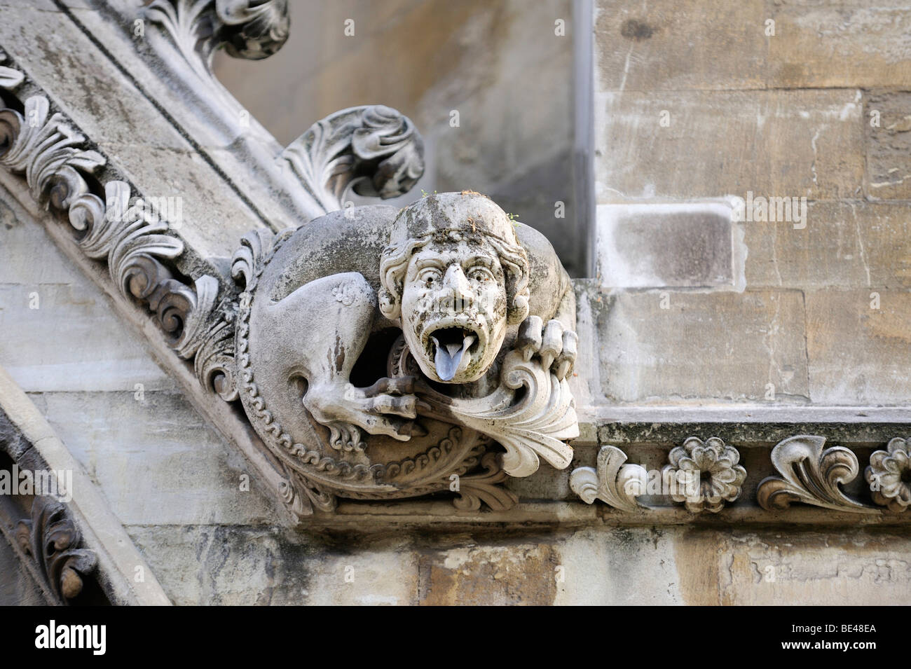 Gargoyles on the north side of Westminster Abbey, London, England, United Kingdom, Europe Stock Photo