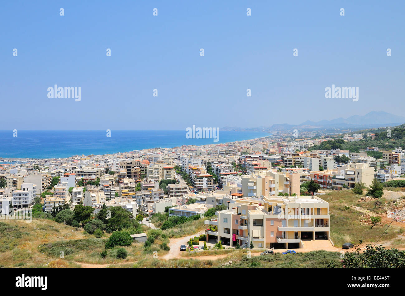 Rethymno, Réthymnon or Rhíthymnos, Central Crete, Crete, Greece, Europe Stock Photo