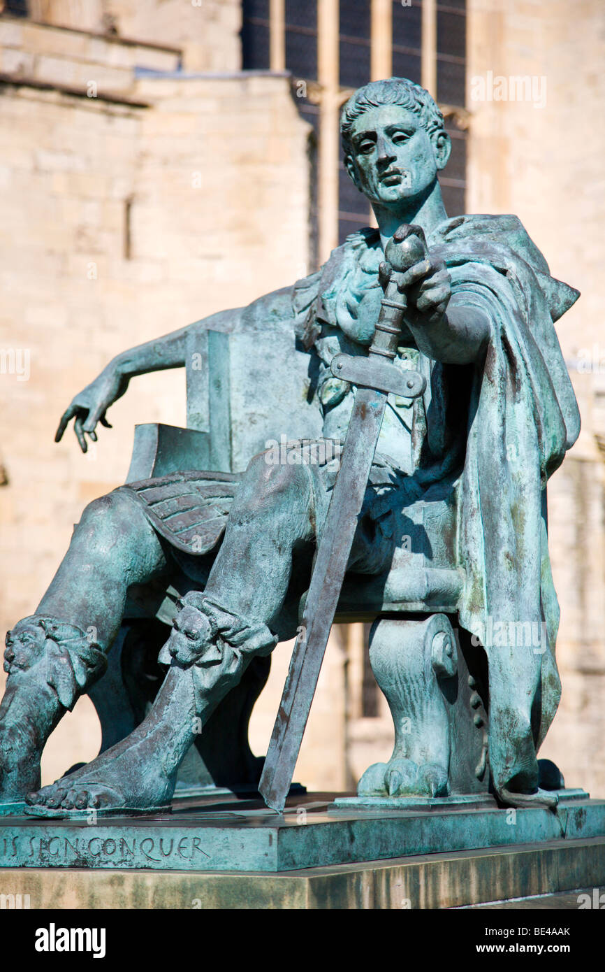 Constantine the Great Statue York Yorkshire England Stock Photo