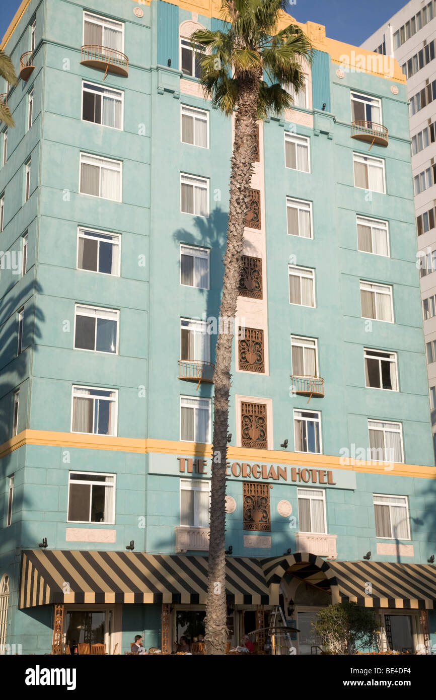 The Hotel In Art Deco Style Santa Monica California Stock