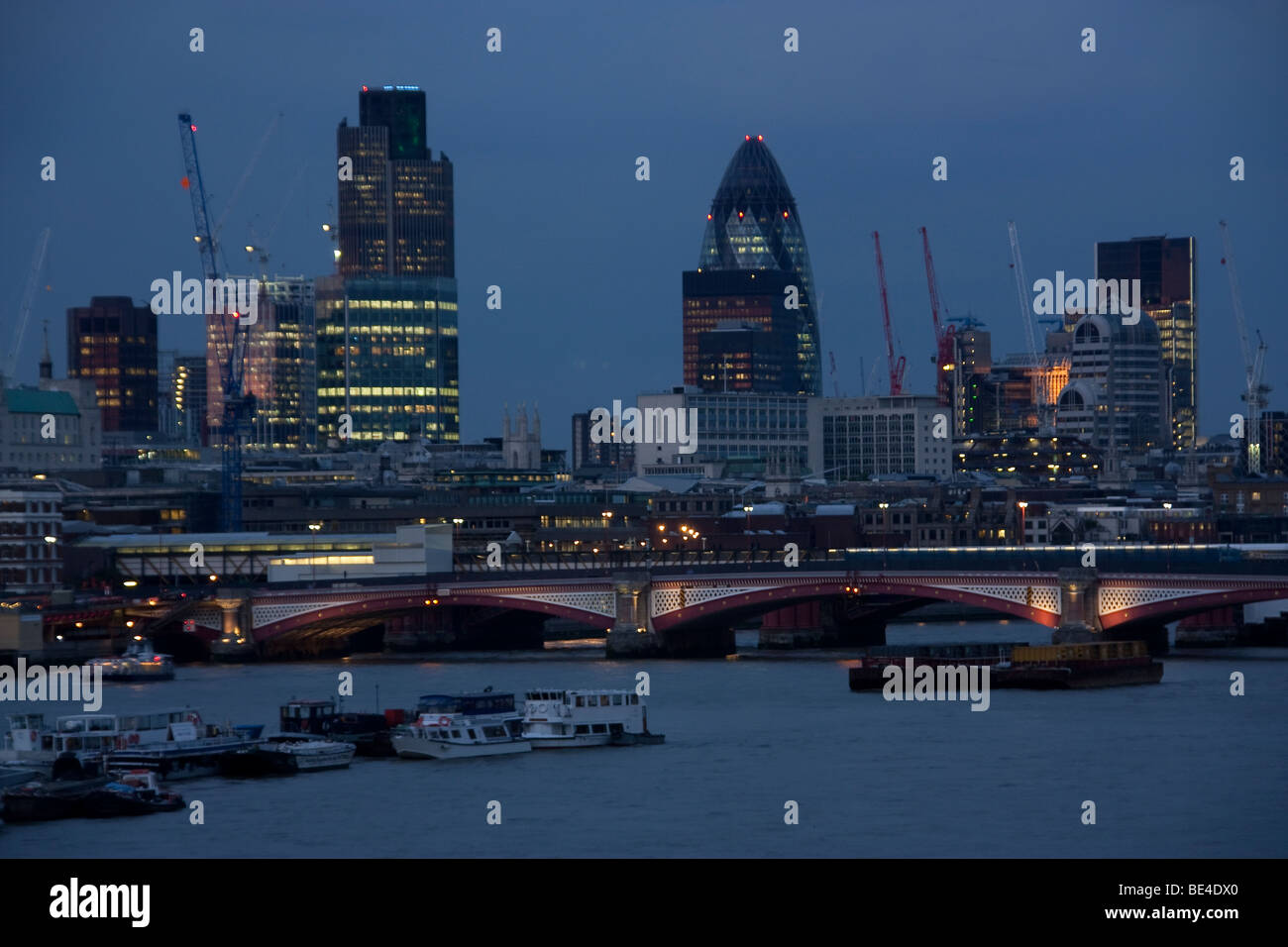 night landscape from london Stock Photo