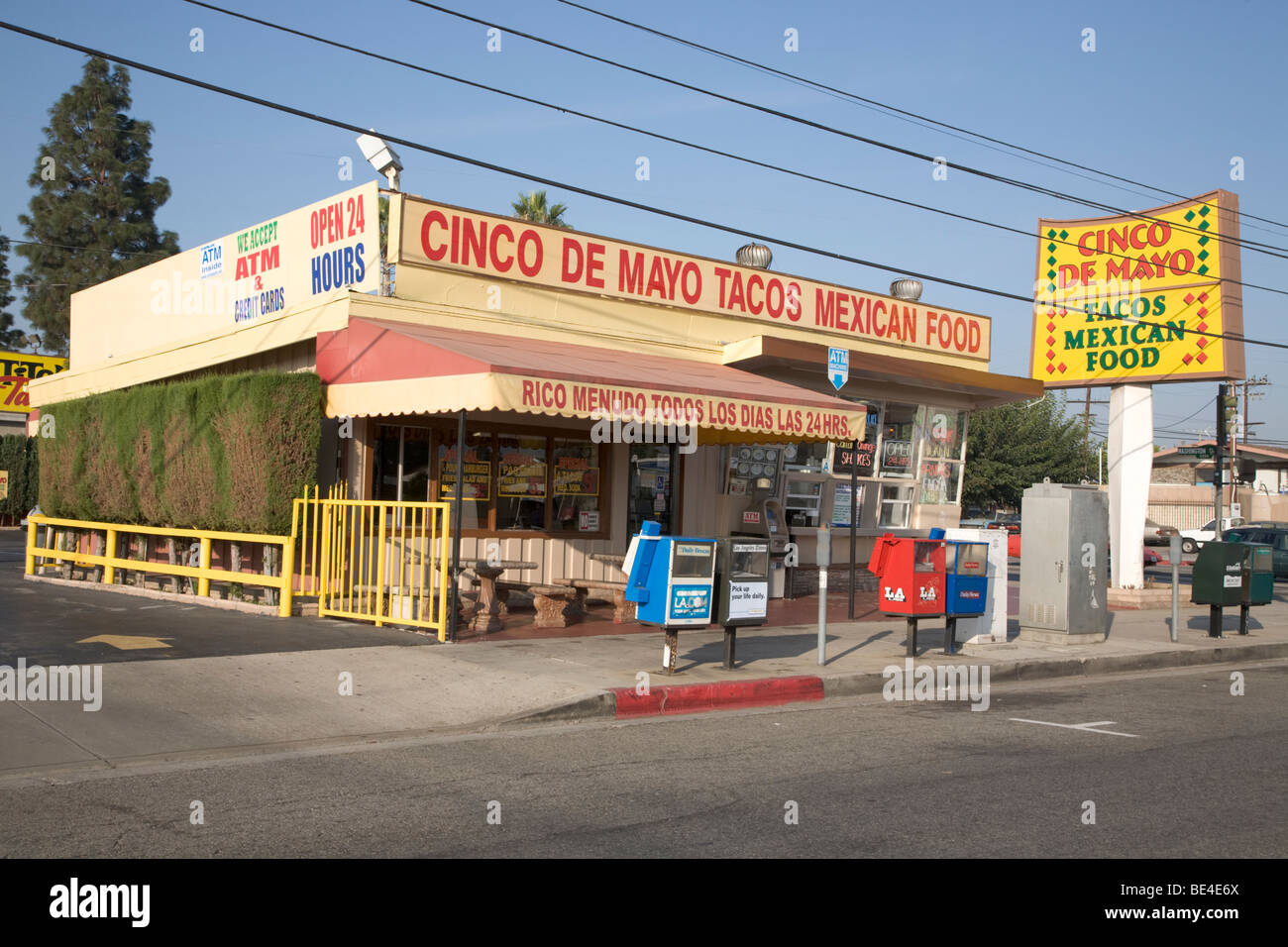 Mexican Fast Food Restaurant Los Angeles Stock Photo - Alamy