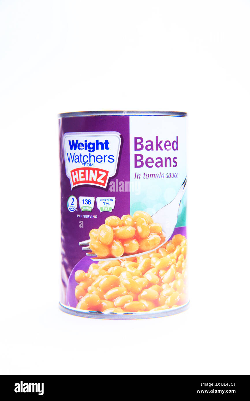 A Tin of Weight Watchers Baked Beans Stock Photo