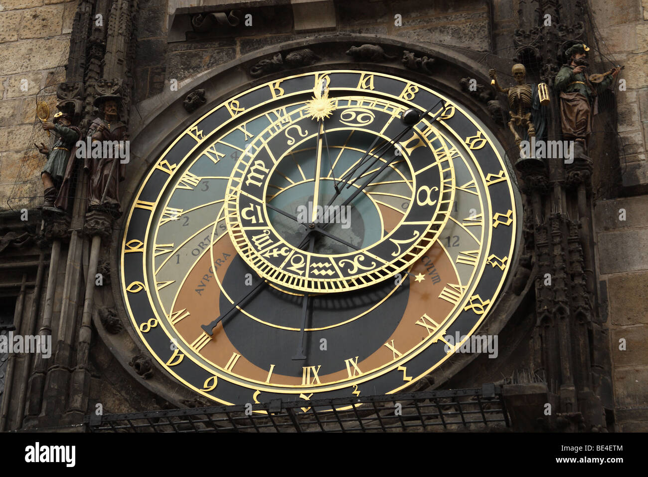Astronomical clock. Prague, Czech Republic. Stock Photo