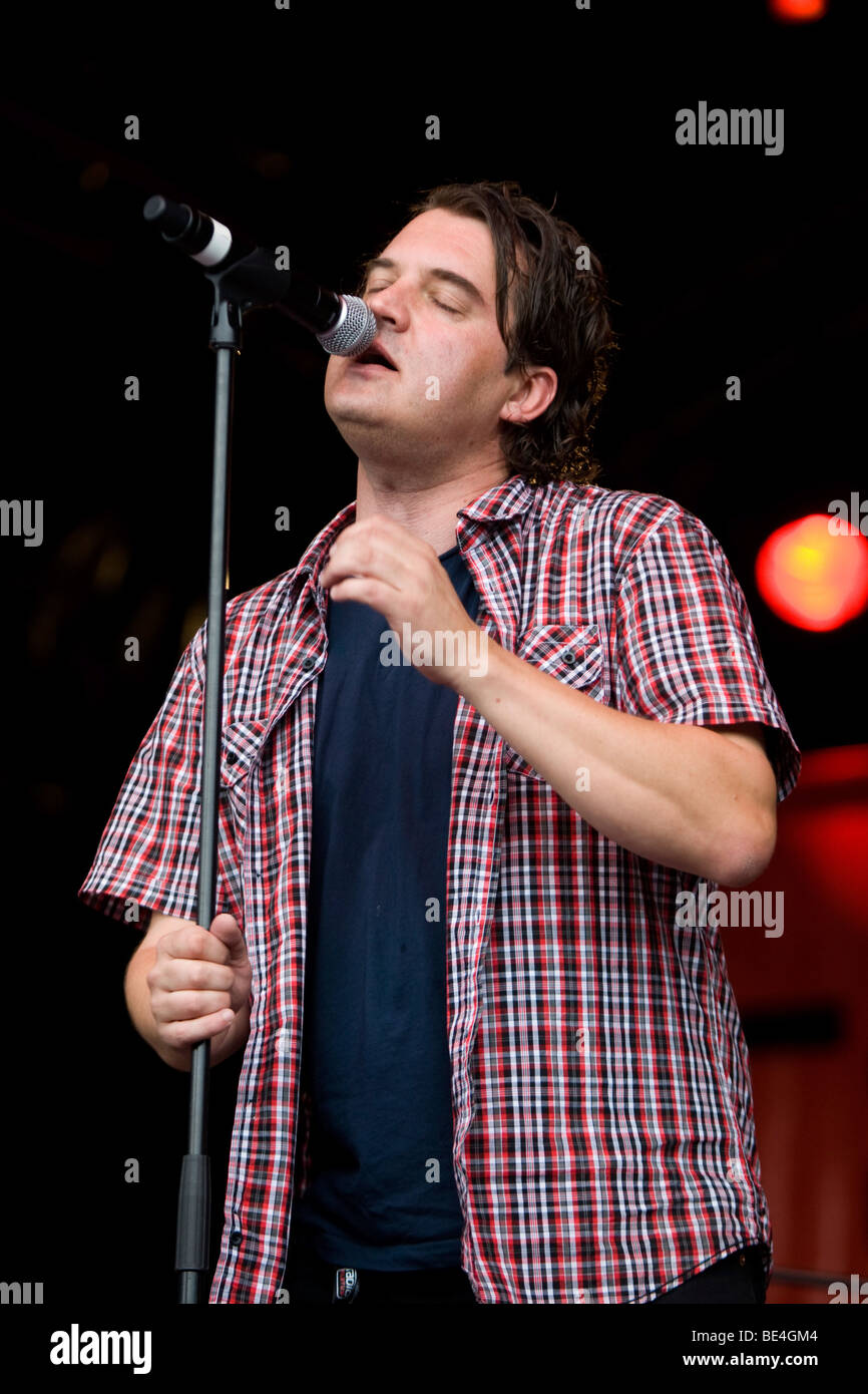 Swiss singer and songwriter Patrick Jonsson, live at the Lucerne Festival in Lucerne, Switzerland Stock Photo