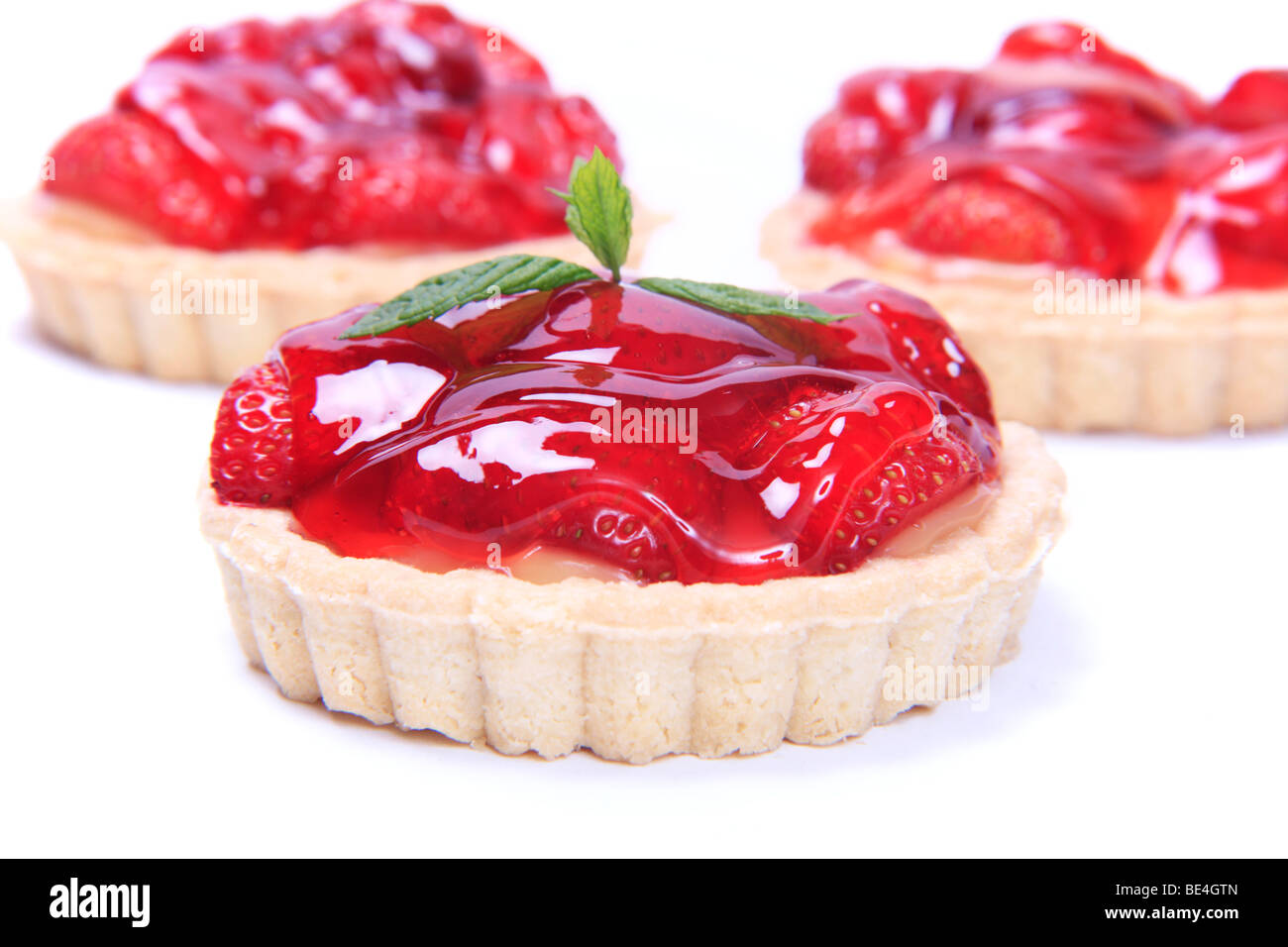 Strawberry Tarts Stock Photo