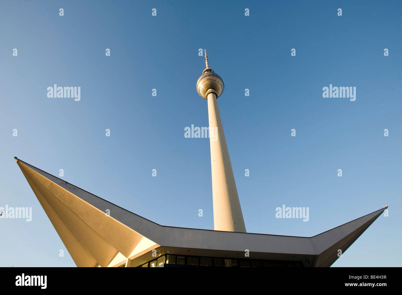 Berliner Fernsehturm television tower, Berlin, Germany, Europe Stock Photo