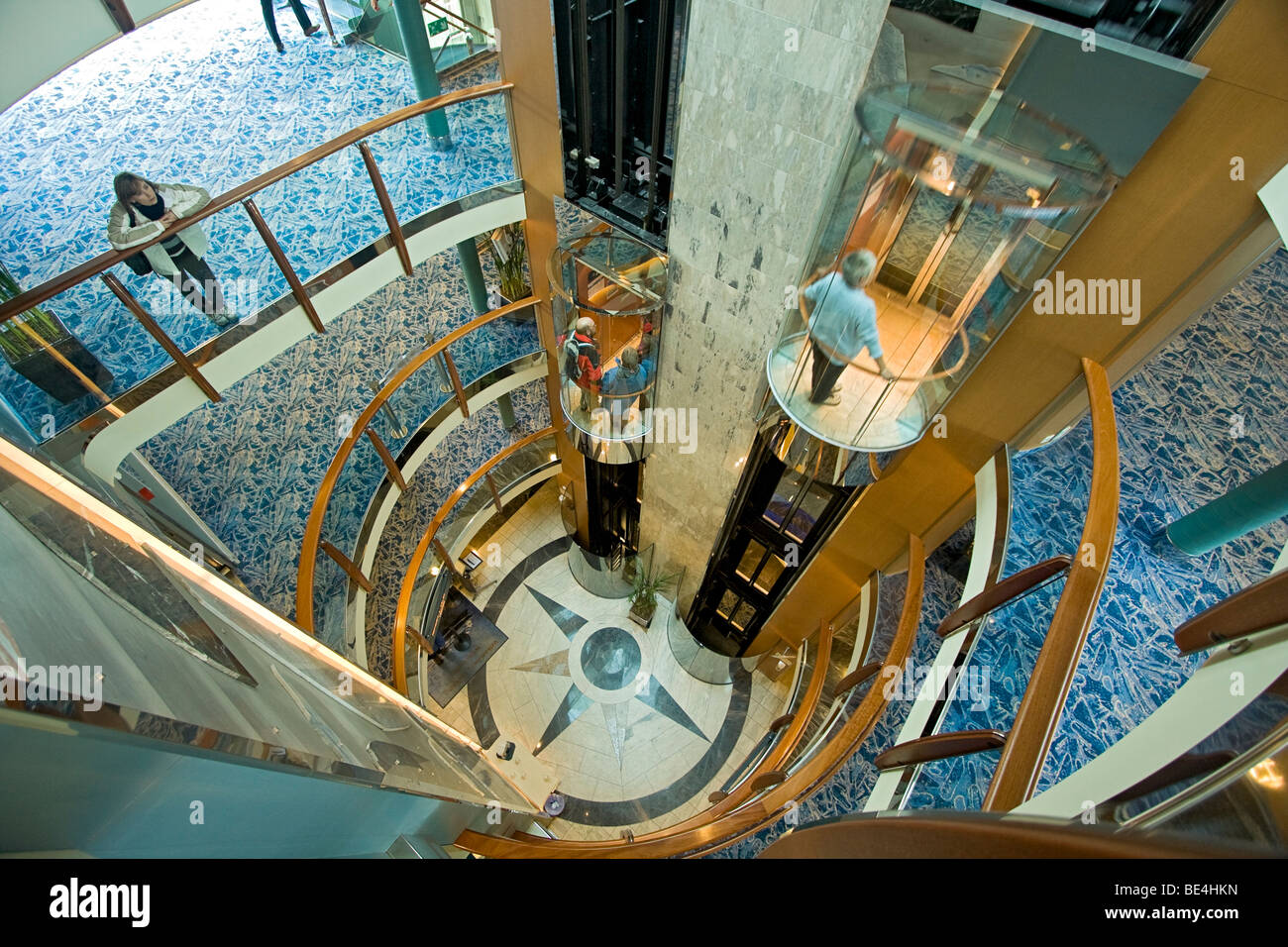 Elevator shaft of the MS Trollfjord, one of 12 Hurtigruten ships