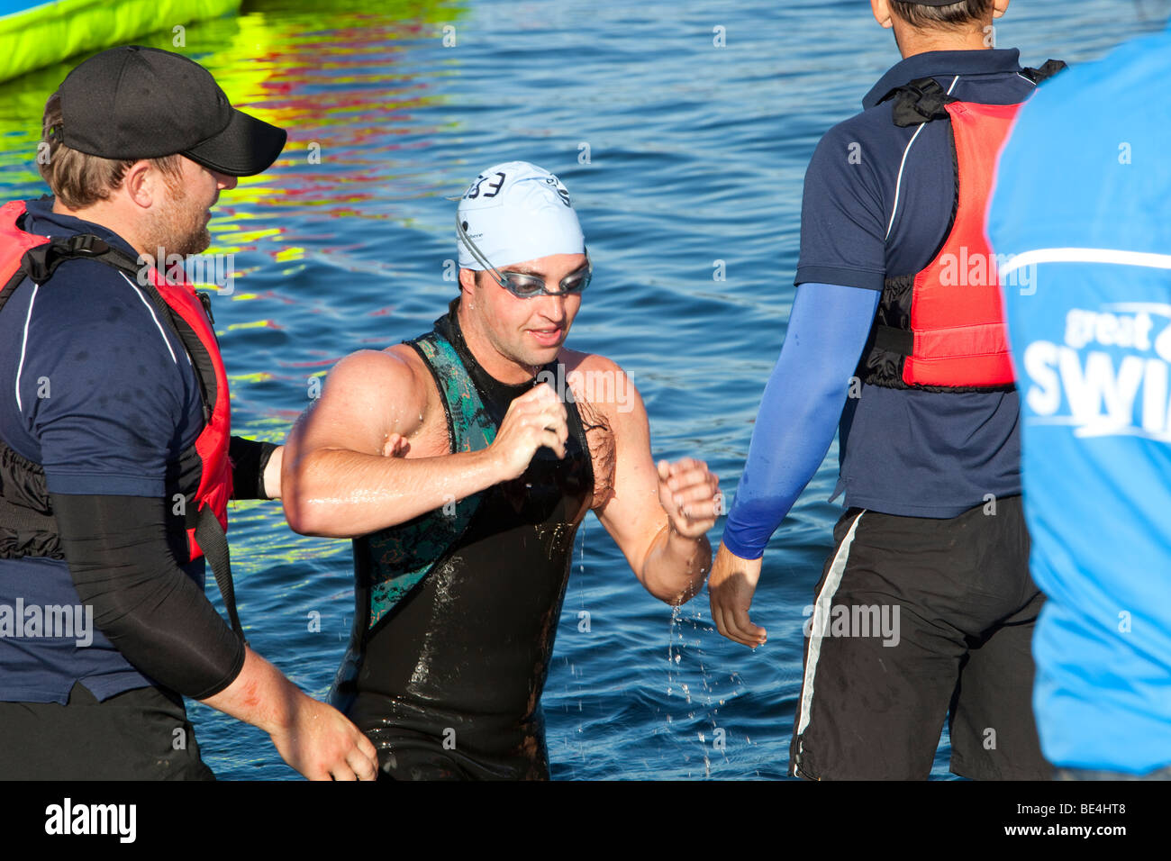 Swim race competitors hi-res stock photography and images - Alamy