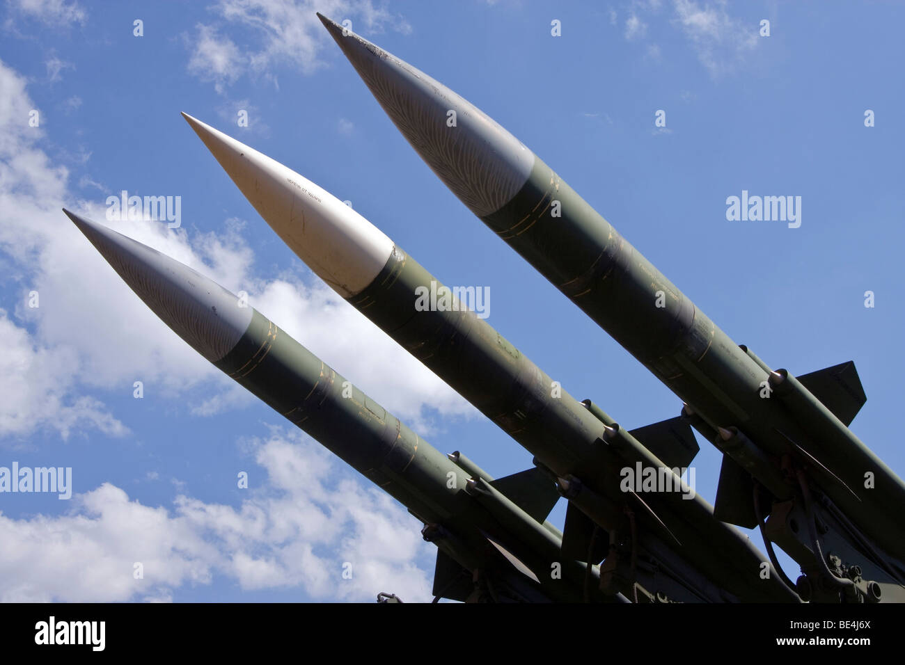Soviet anti-aircraft missile 3M9 Stock Photo