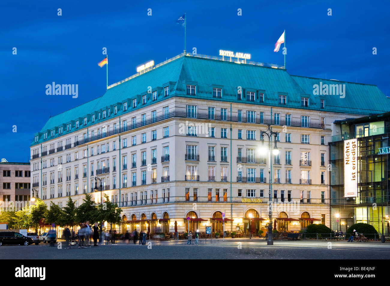 Hotel Adlon, Pariser Platz, Unter den Linden, Mitte, Berlin, Germany, Europe Stock Photo
