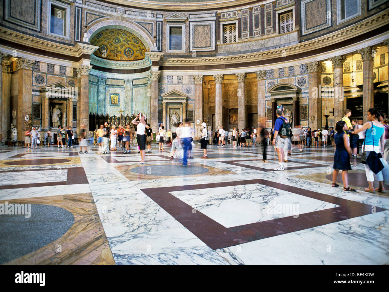 Main altar, Cella, interior, Pantheon, Rome, Lazio, Italy, Europe Stock Photo