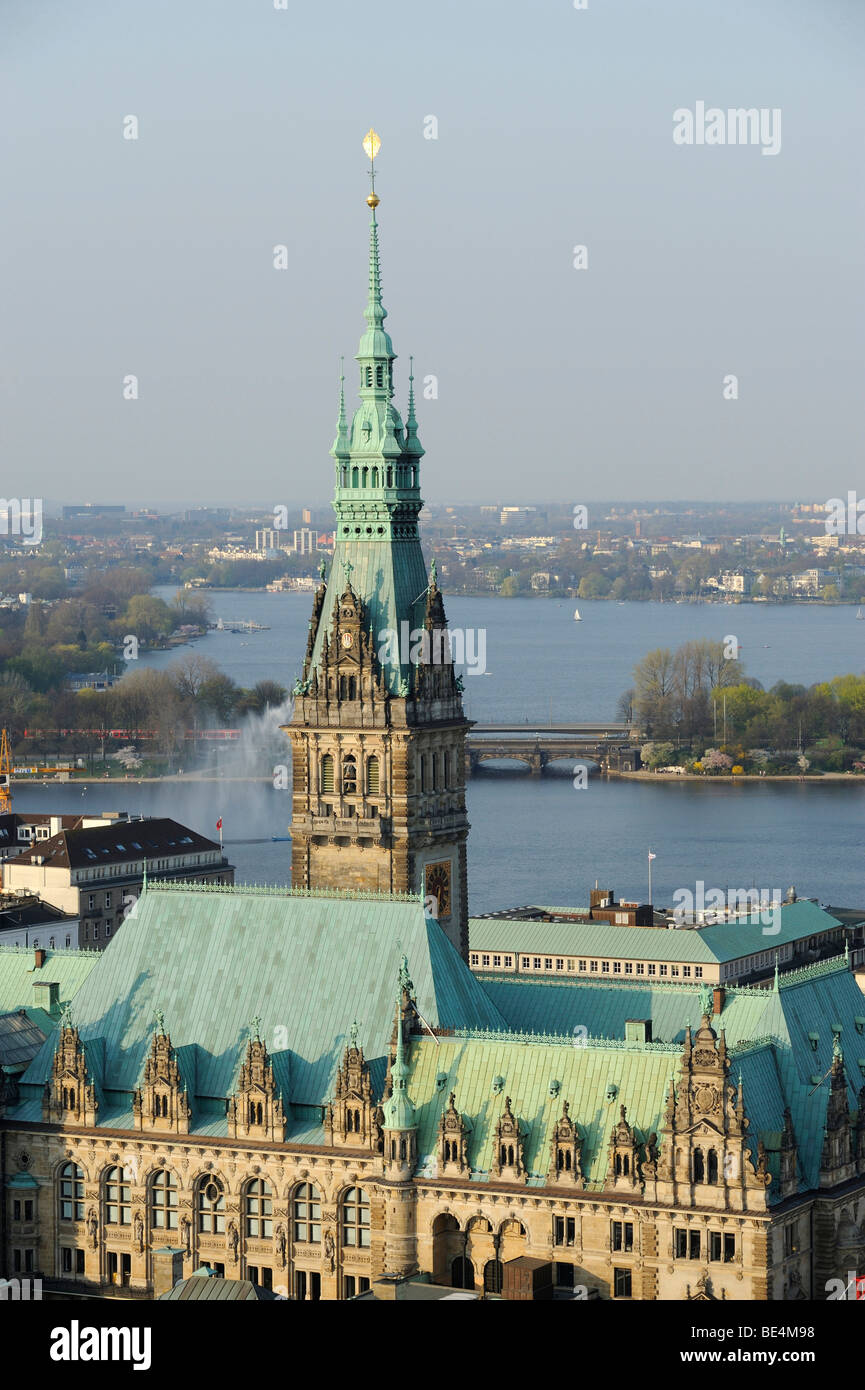 Town hall of the Hanseatic city of Hamburg, Germany, Europe Stock Photo ...