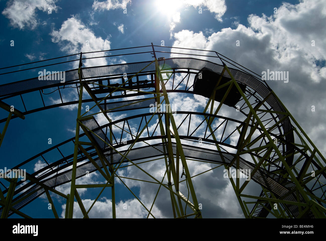 Wild Cat roller coaster at Cedar Point Stock Photo
