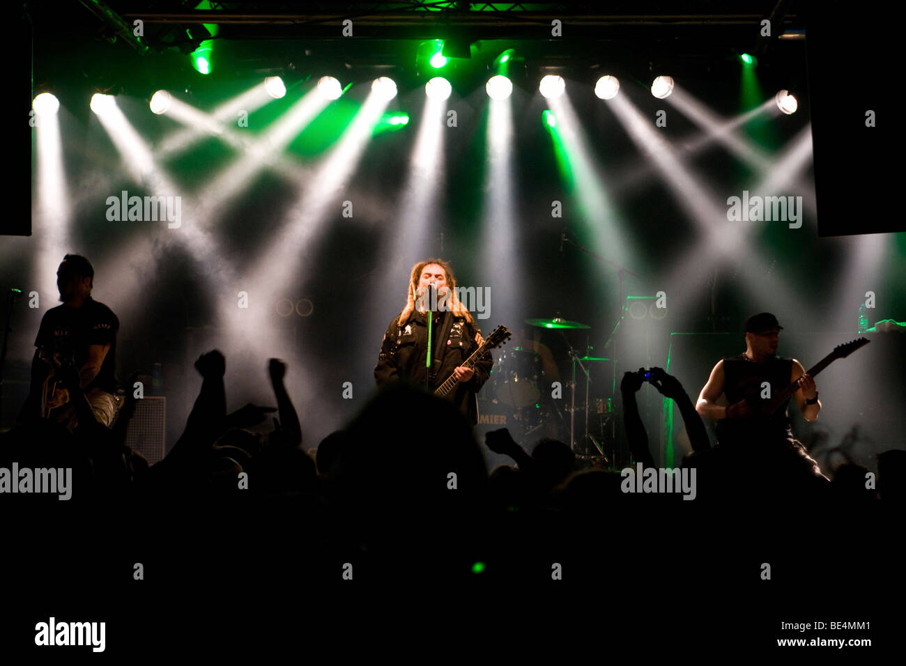 U.S. Brazilian trash metal band Soulfly live at the Schueuer, Lucerne, Switzerland Stock Photo