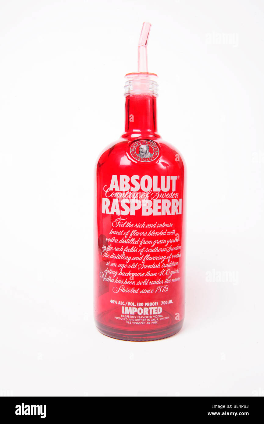 Absolut Raspberri Liqueur Stock Photo