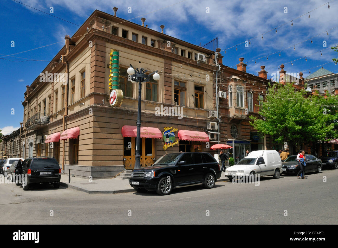 Shops in the old town of Yerevan, Jerewan, Armenia, Asia Stock Photo