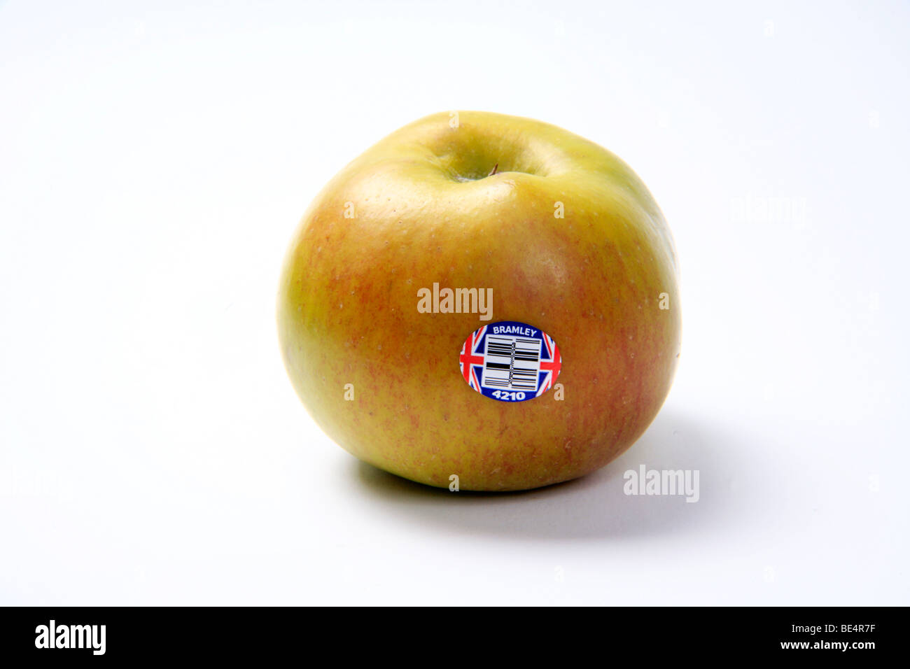 Bramley Apple with UK Flag Stock Photo