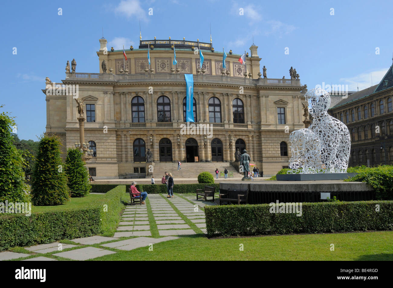Rudolfinum concert hall, Prague, Czech Republic, Europe Stock Photo