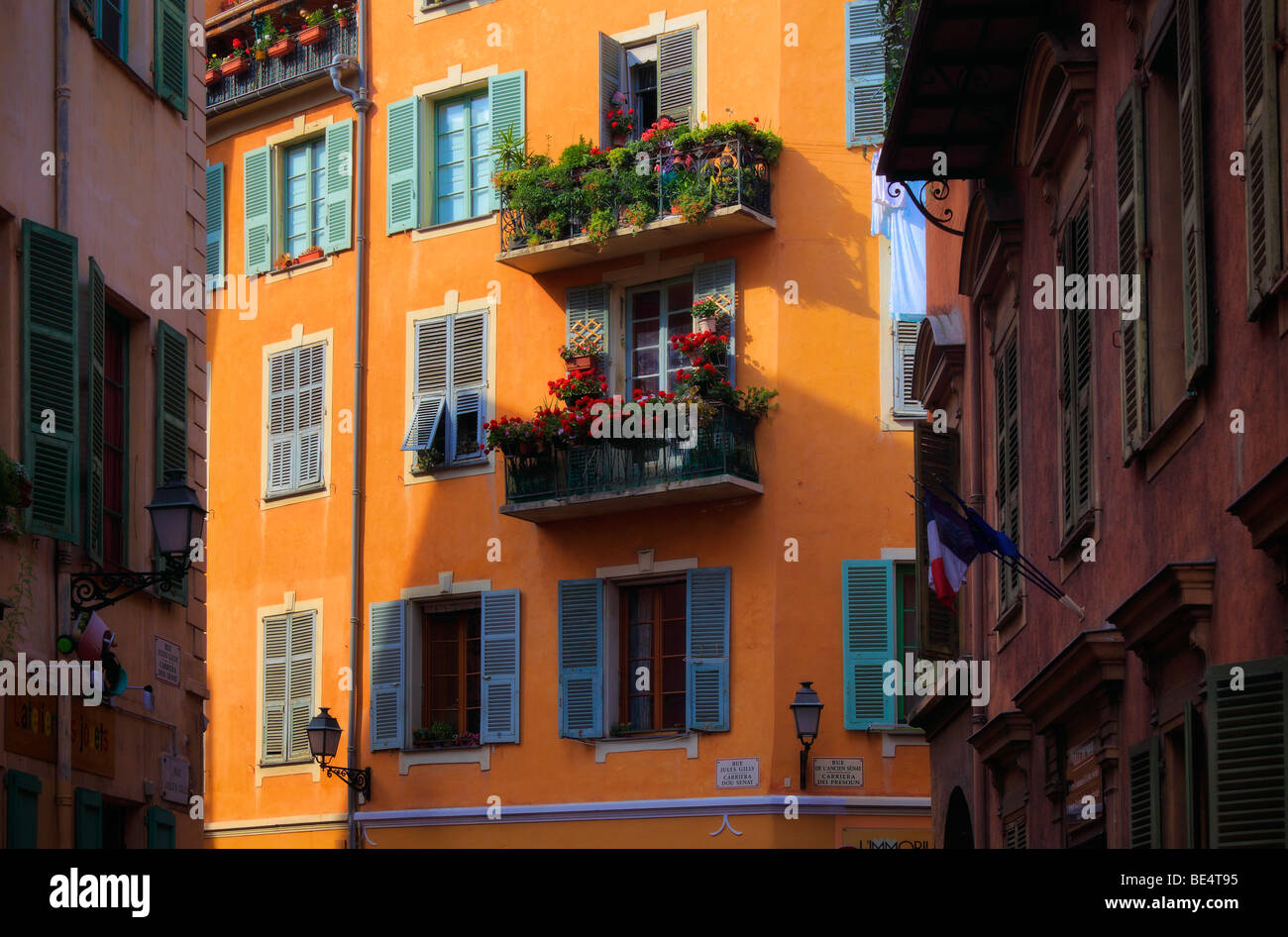 Vielle Ville (old town) part of Nice, France Stock Photo