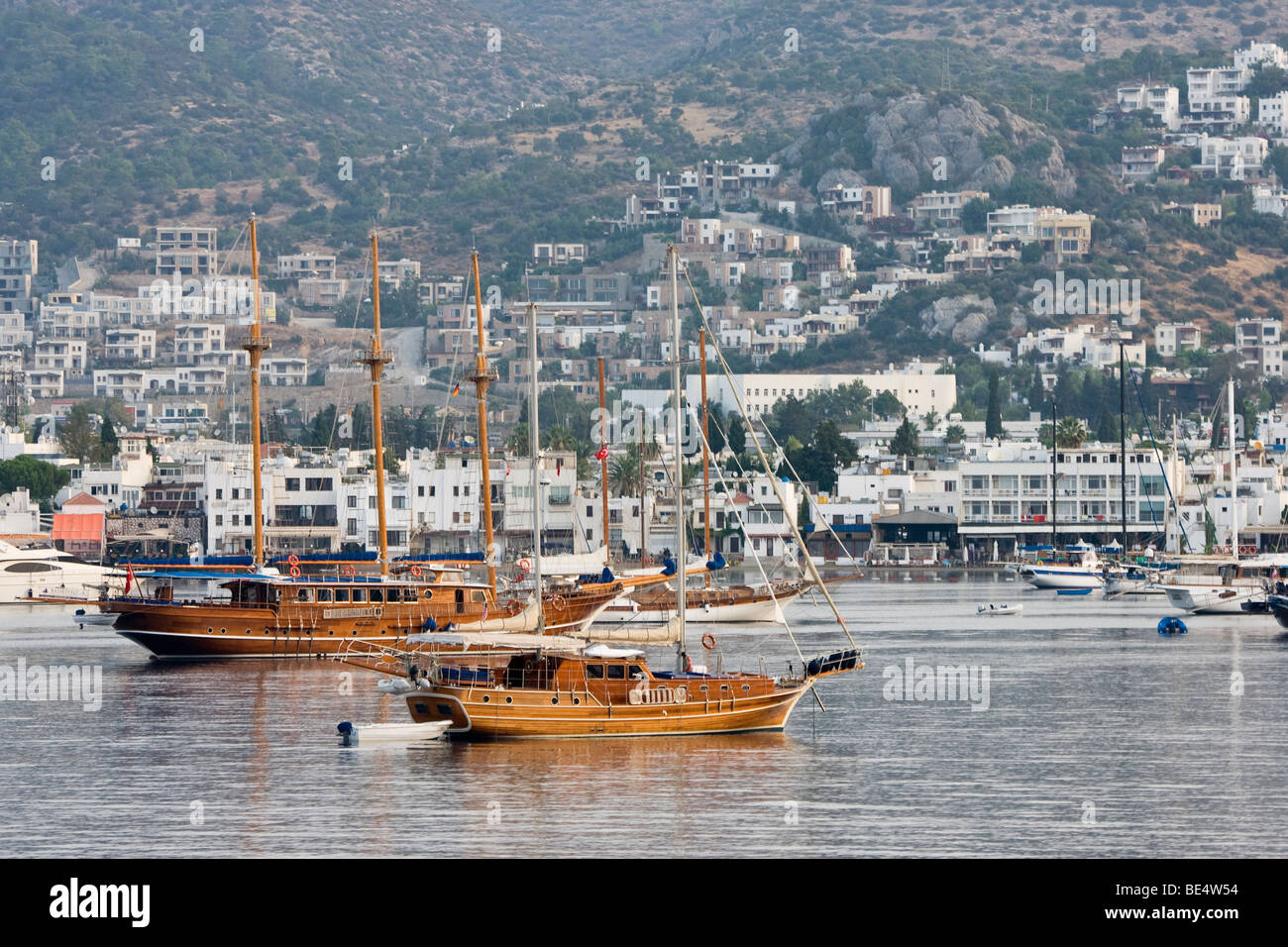 Bodrum Turkey Sail  Boats and The Waterfront Stock Photo