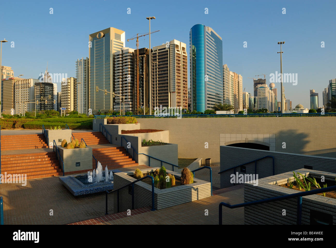 Corniche of Abu Dhabi, Emirate of Abu Dhabi, United Arab Emirates, Arabia, Middle East, Middle East Stock Photo