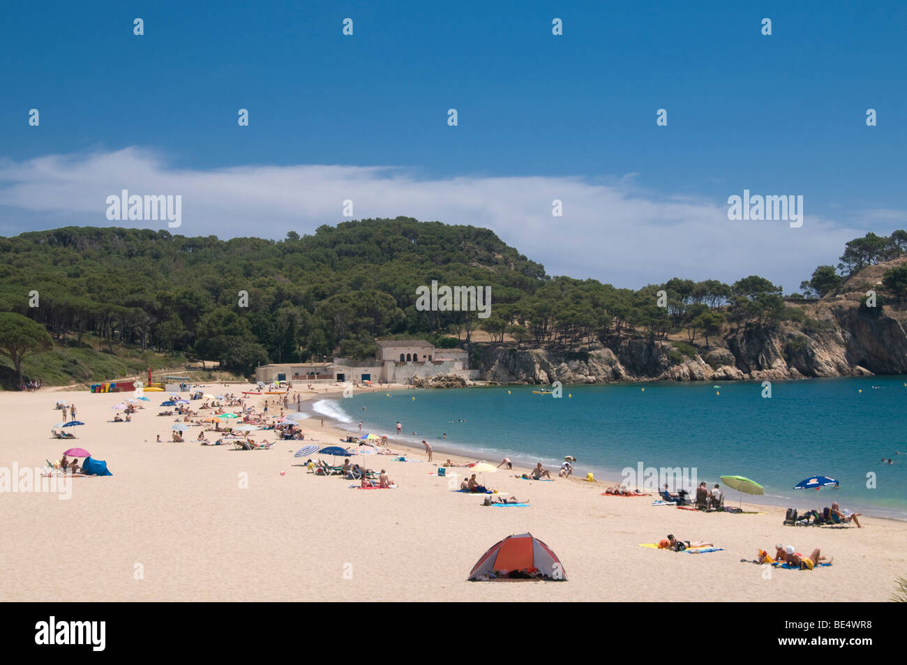 Palamos beach, Girona, Spain Stock Photo - Alamy