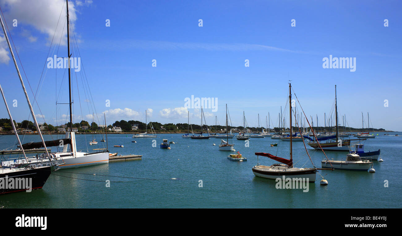 Boats in harbour at Port, La Trinite Sur Mer, Morbihan, Britanny