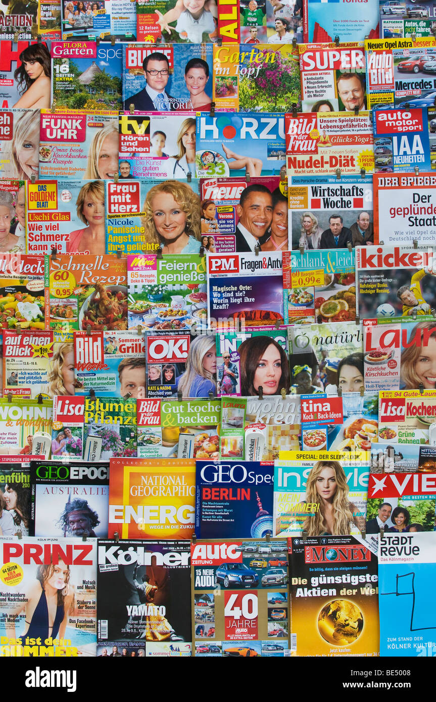 Covers of German journals and magazines Stock Photo Alamy