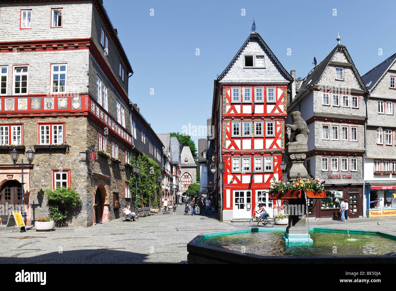 City hall, Herborn, Hesse, Germany, Europe Stock Photo