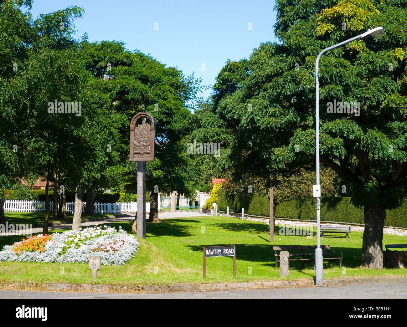 The pretty village of Blyth, North Nottinghamshire England UK Stock