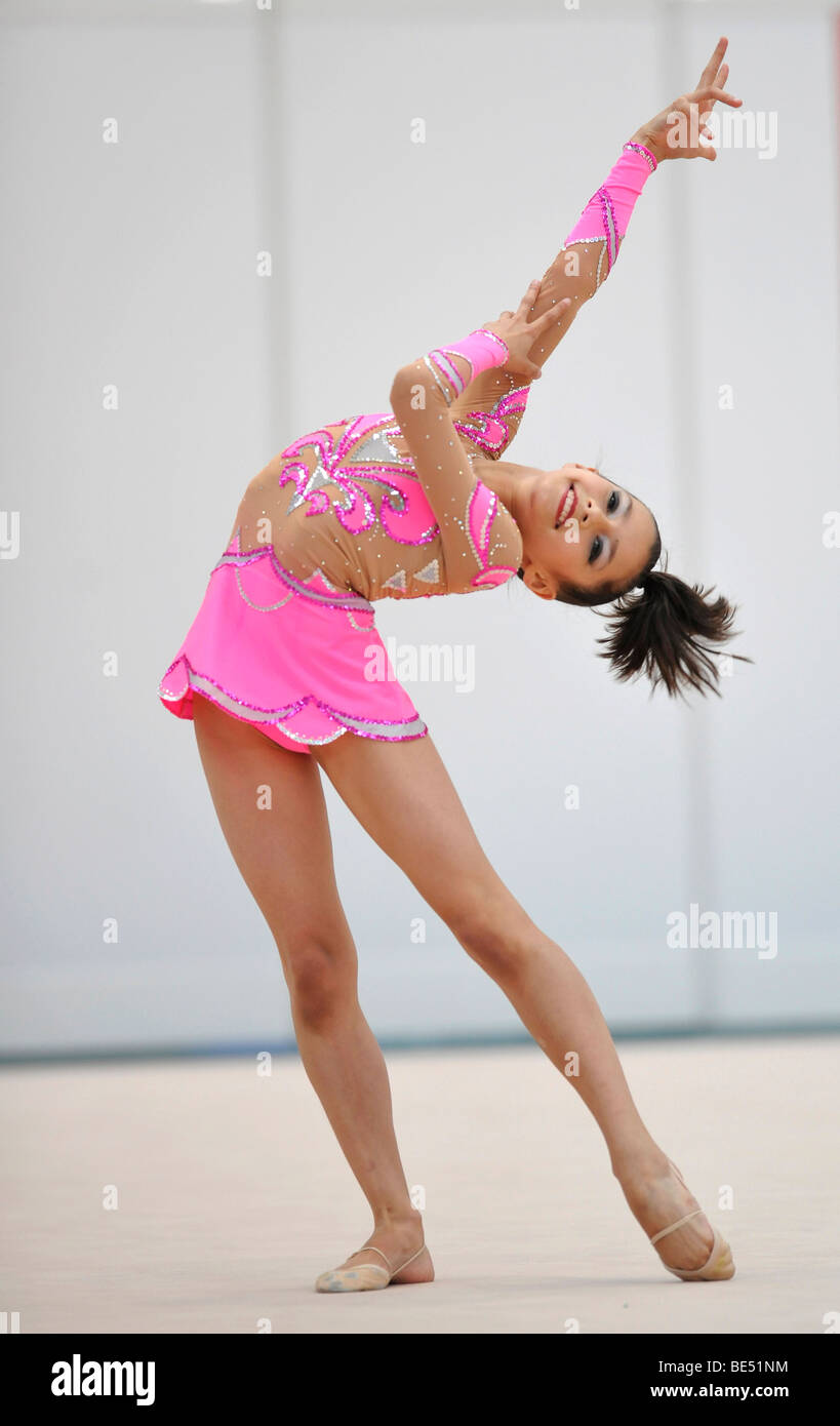 Ekaterina Ebert, Germany, German RSG Rhythmic Gymnastics Championships,  Frankfurt am Main, Hesse, Germany, Europe Stock Photo - Alamy