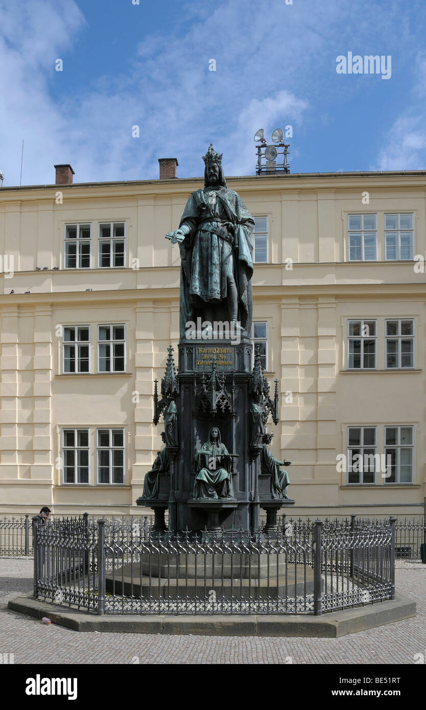 Monument, Charles IV, Prague, Czech Republic, Europe Stock Photo - Alamy