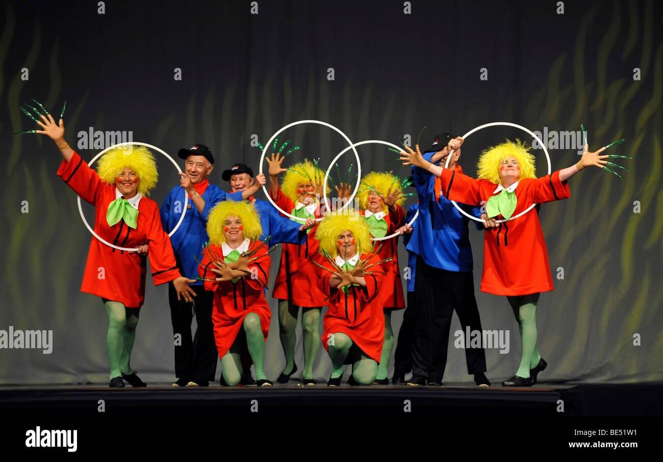 Show Matinee of the Best, Internationales Deutsches Turnfest, International German Gymnastics Festival 2009, festival hall, Fra Stock Photo