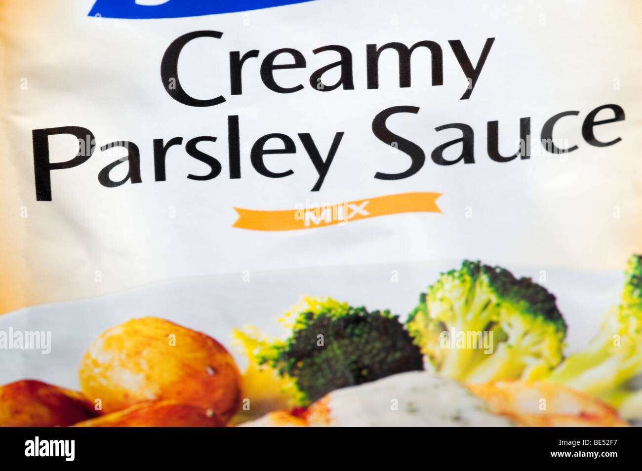 Packet of Schwartz Creamy Parsley Sauce Mix Stock Photo Alamy