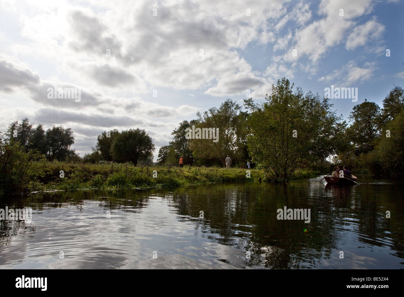 Rowing Boats On The River Stour Stock Photos &amp; Rowing ...