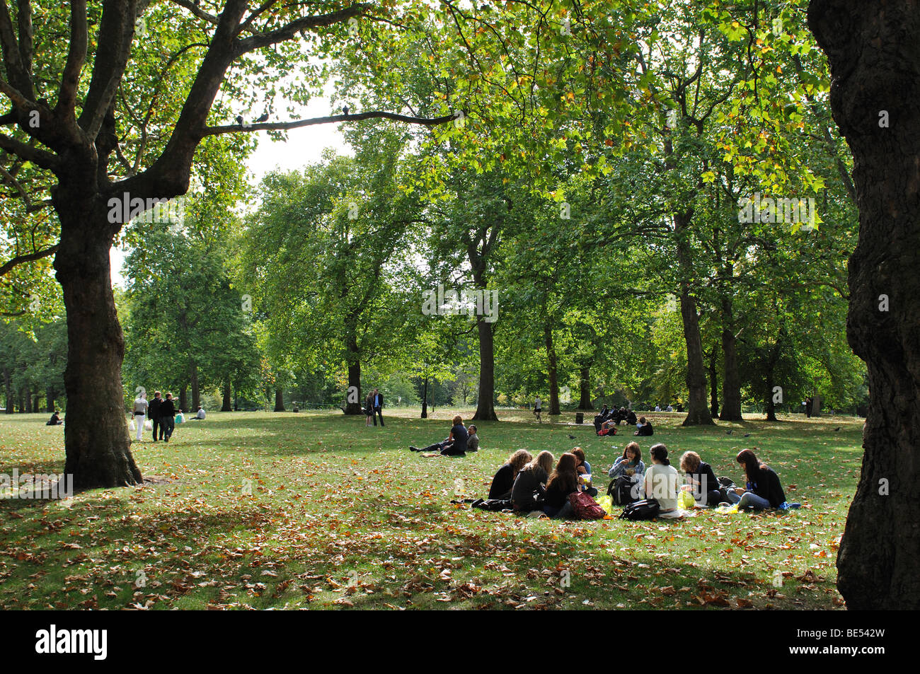 Green Park, London, England, UK Stock Photo