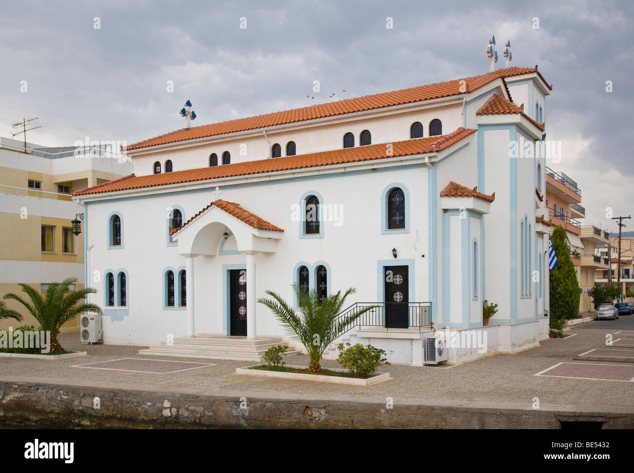 Itea Greece Church of Evag-Theotokou Stock Photo