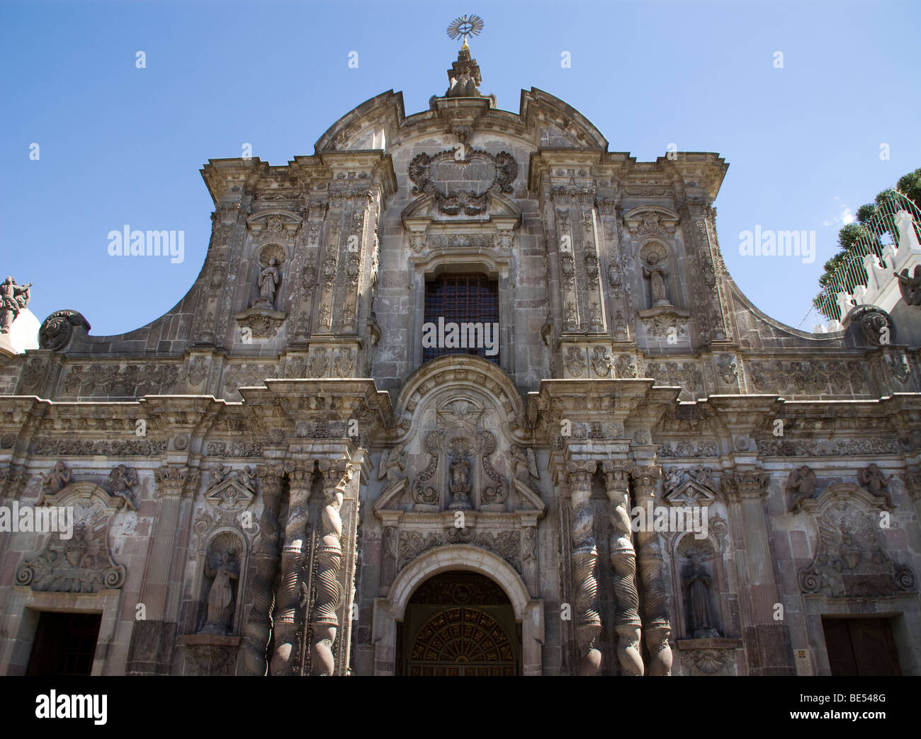 Ecuador. Quito. Historical Center. The Church of The Jesuits (XVII-XVIII century). Stock Photo