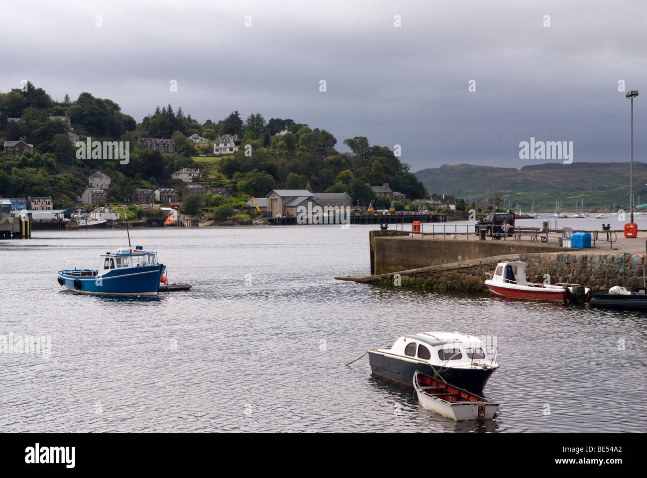 Oban port and harbour. Oban, Argyll, Scotland. Stock Photo