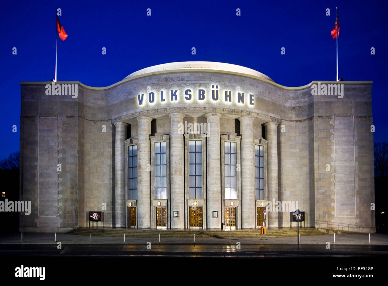 Volksbuehne Theatre, Rosa-Luxemburg-Platz, Mitte, Berlin, Germany, Europe Stock Photo