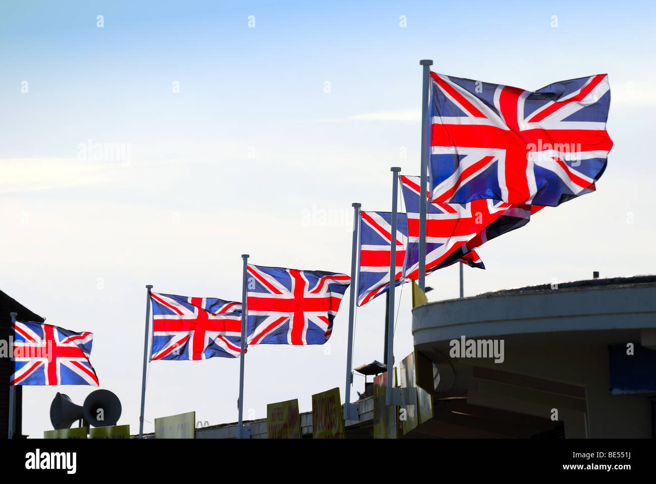 Union Jack flags Stock Photo