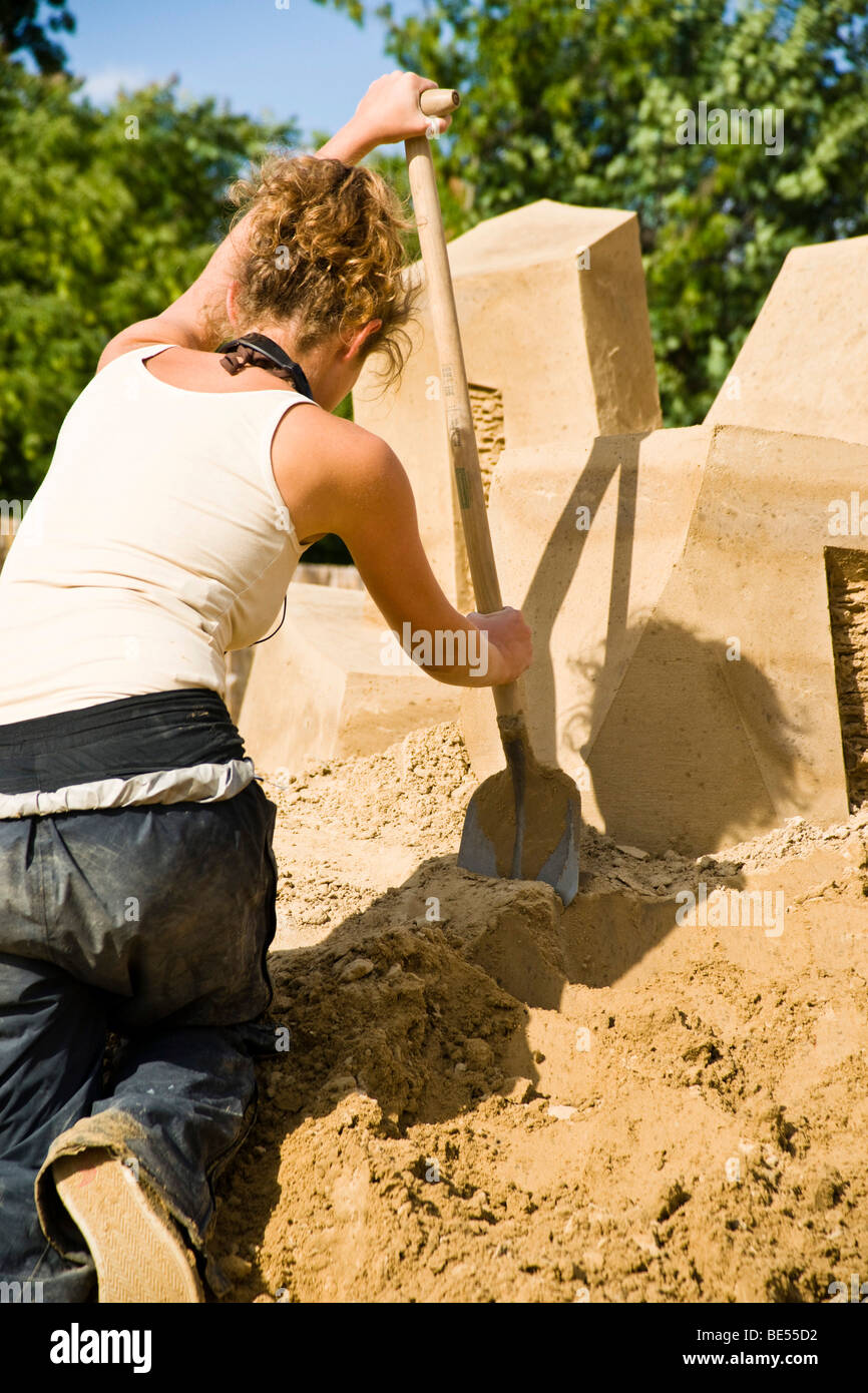 Sandsation, Sand Sculpture Festival in Berlin-Mitte, Germany, Europe Stock Photo