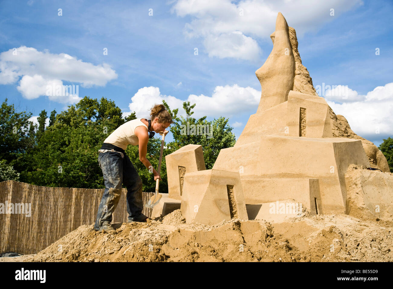 Sandsation, Sand Sculpture Festival in Berlin-Mitte, Germany, Europe Stock Photo
