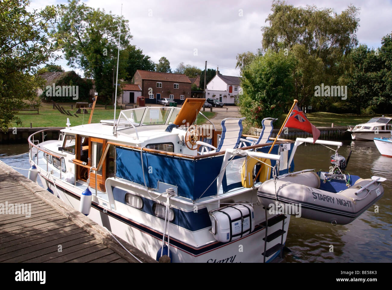 Rockland St Mary Staithe on the Norfolk Broads Stock Photo Alamy
