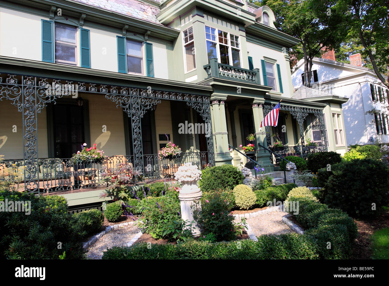 Beautiful lakefront house, Skaneateles, New York Stock Photo Alamy