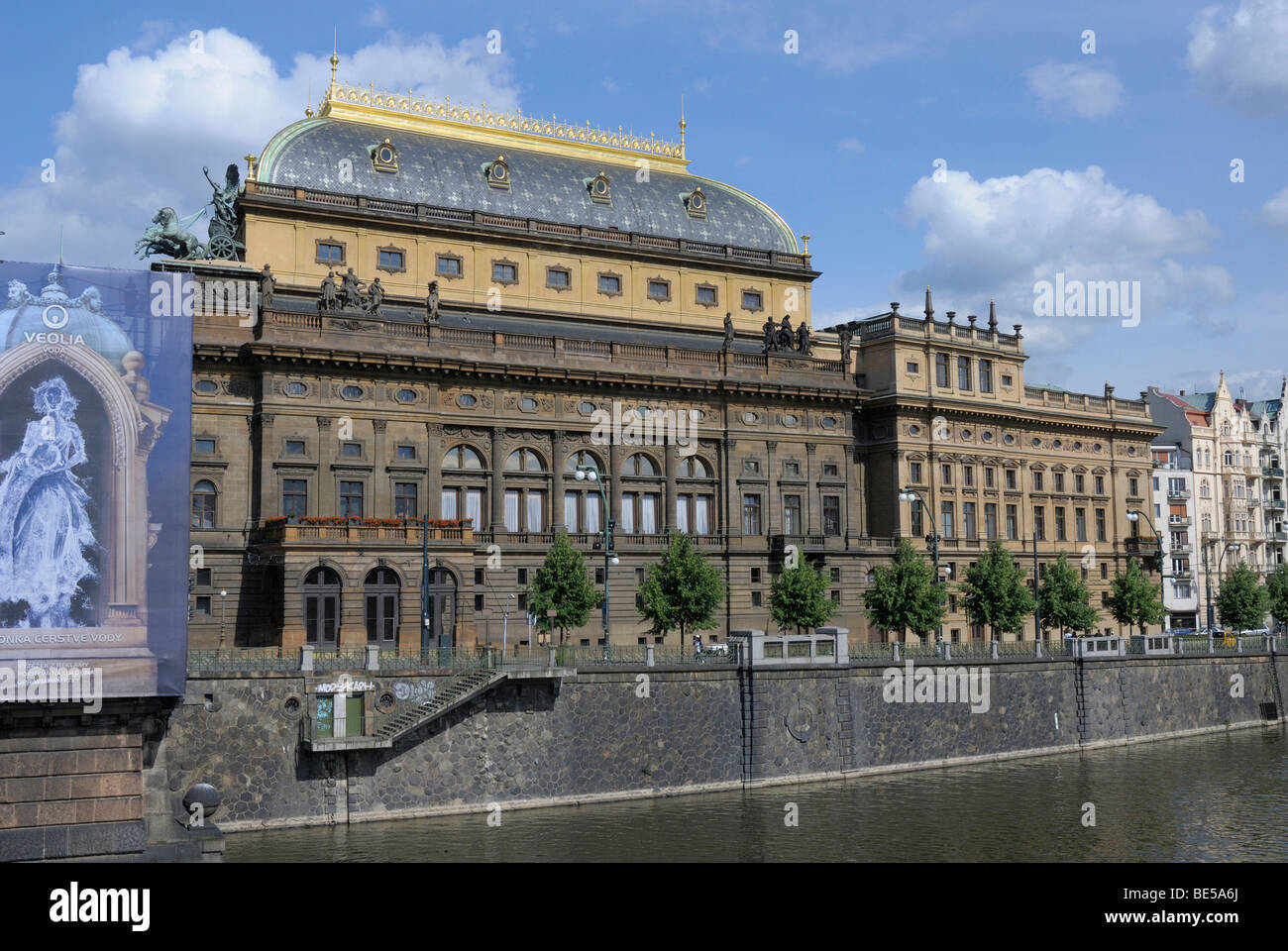 National Theater, Prague, Czech Republic, Europe Stock Photo